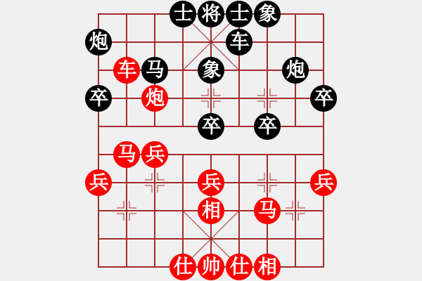 象棋棋譜圖片：天涯炮(7段)-負(fù)-觀弈(5段) - 步數(shù)：30 