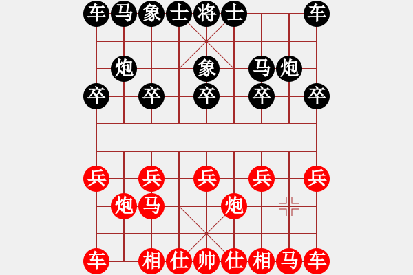 象棋棋譜圖片：士角炮開局 - 步數(shù)：3 