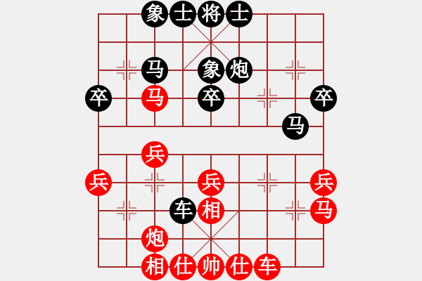 象棋棋譜圖片：弈海無敵(特級大師)-勝-高一總司令(特級大師) - 步數(shù)：30 