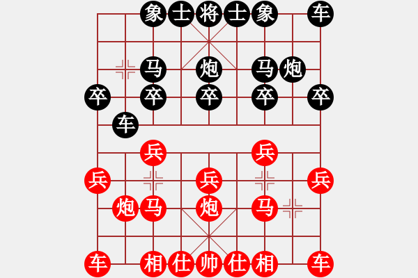 象棋棋譜圖片：淡雅飄香 先勝，雙方漏洞多 - 步數(shù)：10 