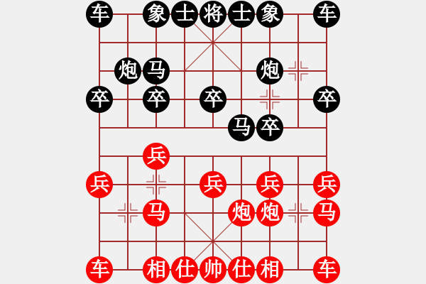 象棋棋譜圖片：面對新手 - 步數(shù)：10 