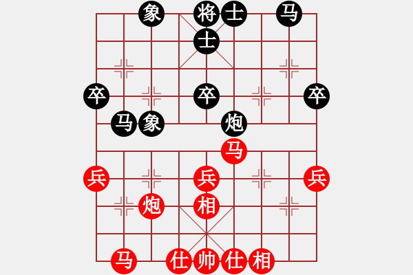 象棋棋譜圖片：大喜(6段)-負(fù)-祝你得癌癥(8段) - 步數(shù)：40 