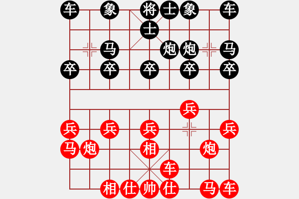 象棋棋譜圖片：182.飛相局對右過宮炮（84徐、胡胡） - 步數(shù)：10 