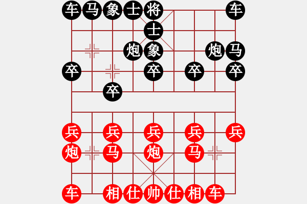 象棋棋譜圖片：2017.8.8.7先勝于波濤中炮對(duì)飛象.pgn - 步數(shù)：10 