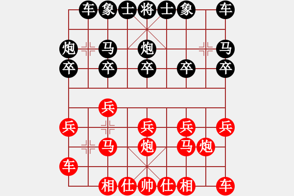 象棋棋譜圖片：行者必達[紅] -VS- 萬坡[黑]shu中招了 - 步數(shù)：10 