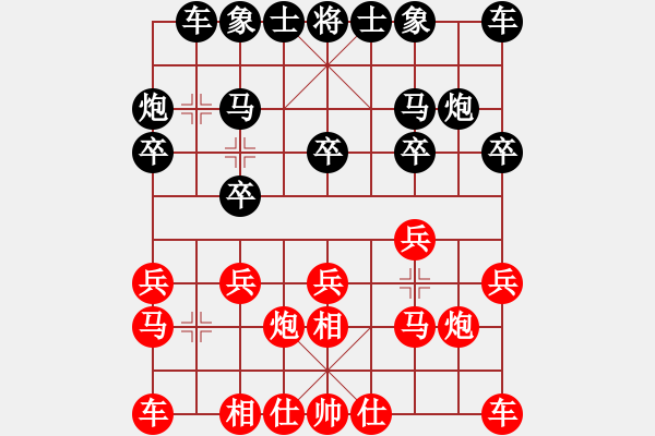 象棋棋譜圖片：86777245紅負(fù)葬心【對(duì)兵互進(jìn)右馬局】 - 步數(shù)：10 