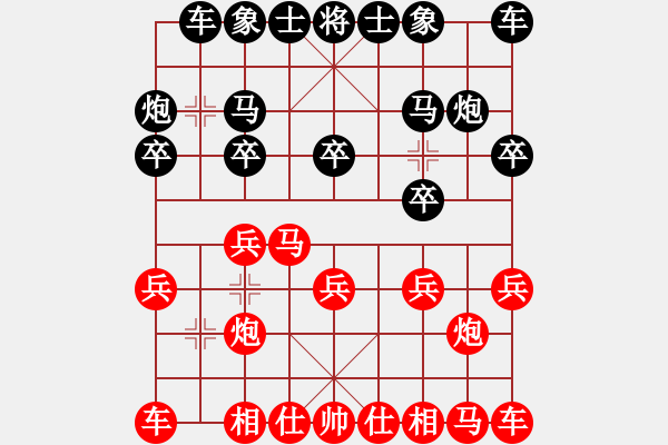 象棋棋谱图片：象棋爱好者挑战亚艾元小棋士 2024-01-07 - 步数：10 