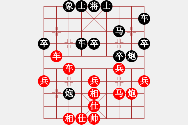 象棋棋譜圖片：分紅比例符合技術(shù)開 負(fù) 大海 - 步數(shù)：30 