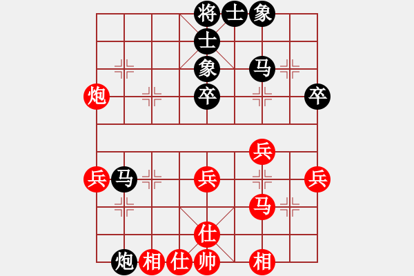 象棋棋譜圖片：中炮七路馬對(duì)屏風(fēng)馬左炮封車(chē) 執(zhí)紅輸給業(yè)6 4月2日修正 - 步數(shù)：40 