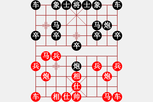 象棋棋譜圖片：浪人[912615118] -VS- 橫才俊儒[292832991] - 步數(shù)：10 