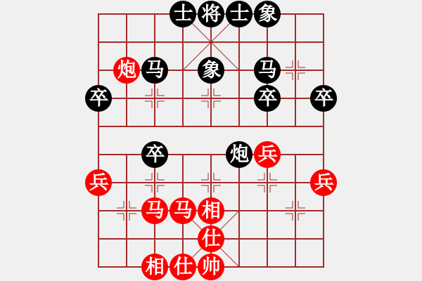 象棋棋譜圖片：郎星山[業(yè)9-3] 先勝 許銀川[業(yè)9-3]  - 步數(shù)：40 