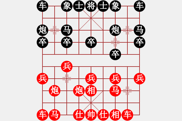 象棋棋譜圖片：1483局 A60- 過宮炮局-小蟲引擎23層(先勝)天天Ai1-2 - 步數(shù)：10 