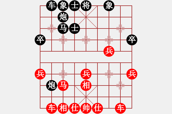 象棋棋譜圖片：鐮刀斧頭(6段)-勝-棋壇毒龍(7段) - 步數(shù)：40 