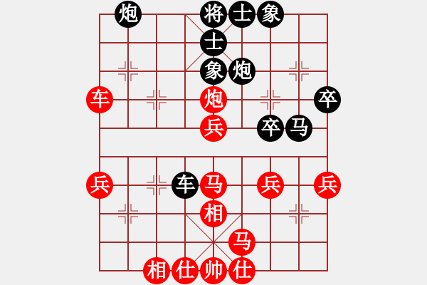 象棋棋譜圖片：弈見鐘情(2段)-勝-弈林花(1段) - 步數(shù)：40 