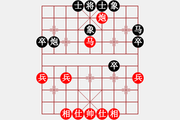 象棋棋譜圖片：陸羽茶(1段)-負(fù)-扒皮狼(1段) - 步數(shù)：40 