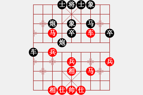 象棋棋譜圖片：大難不死(6段)-負(fù)-重炮轟擊(8段) - 步數(shù)：40 