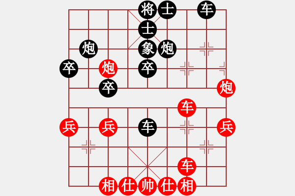 象棋棋譜圖片：順炮橫車對直車巡河  nzbdwmee(2級)-勝-牛橋一霸(8級) - 步數(shù)：40 