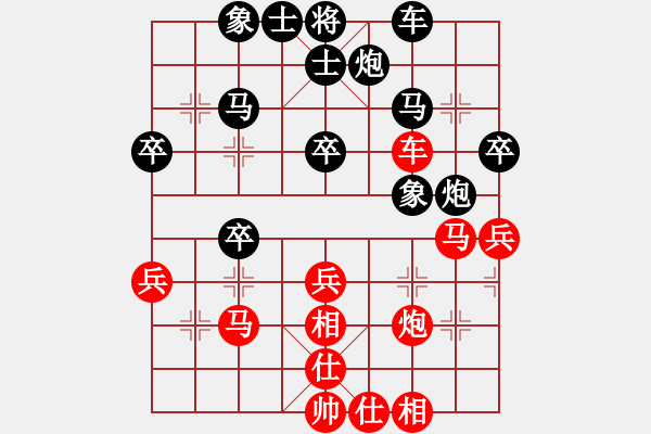 象棋棋譜圖片：1738局 A02-邊馬局-旋風(fēng)九專雙核 紅先負(fù) 小蟲引擎25層 - 步數(shù)：40 