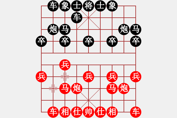 象棋棋譜圖片：溫柔男人(8級)-勝-奕童(9段) - 步數(shù)：10 