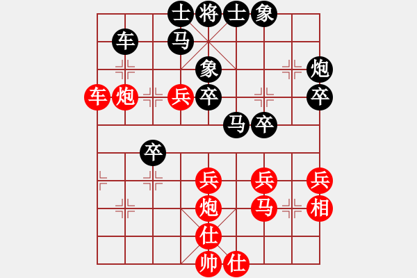 象棋棋譜圖片：瀟王(5段)-負(fù)-貓撲大雜燴(7段)五七炮對(duì)屏風(fēng)馬進(jìn)７卒 紅左直車對(duì)黑右直車右炮過河 - 步數(shù)：50 