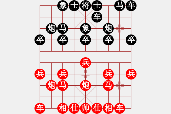 象棋棋譜圖片：何醒武     先負(fù) 林榮興     - 步數(shù)：10 