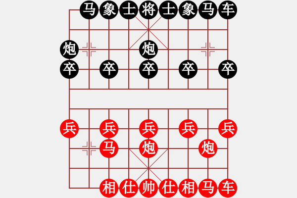 象棋棋譜圖片：柳大華     先和 Zheng YiHong - 步數(shù)：10 