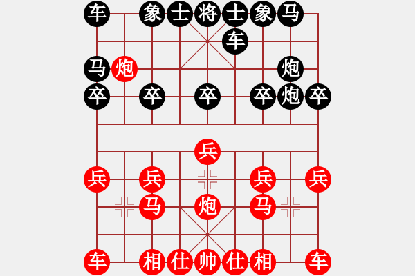 象棋棋譜圖片：王清同(1段)-和-陽晉東好漢(6段) - 步數(shù)：10 