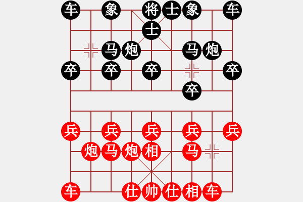 象棋棋譜圖片：靜靜靜(6段)-和-魔女趙敏(7段) - 步數(shù)：10 