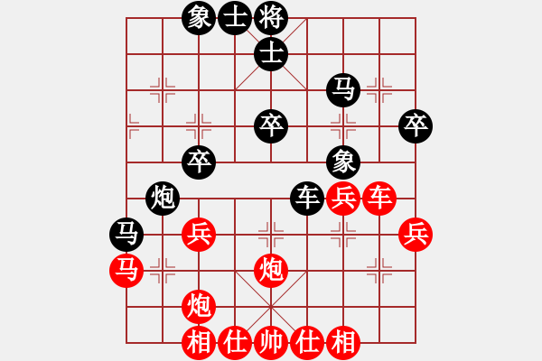 象棋棋譜圖片：五七炮對(duì)屏風(fēng)馬10 - 步數(shù)：40 