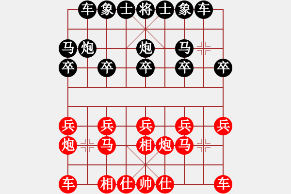 象棋棋谱图片：王天一vs唐丹 - 步数：10 