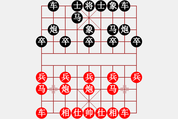 象棋棋譜圖片：藝術(shù)小何[黑] -VS- 醉棋渡河[紅] - 步數(shù)：10 