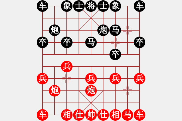 象棋棋譜圖片：吃魚魚(6段)-勝-洱海歸來(3段) - 步數(shù)：10 