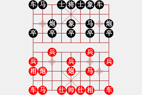 象棋棋譜圖片：深圳鋒尚文化 黃海林 勝 廣東御圣 郭中基 - 步數(shù)：10 