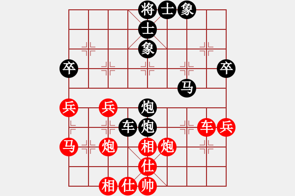 象棋棋譜圖片：布局研究之十八：中炮對(duì)屏風(fēng)馬（十二）不進(jìn)兵五七炮對(duì)屏風(fēng)馬 - 步數(shù)：60 