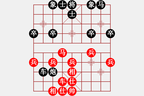 象棋棋譜圖片：20170812 第三十六屆觀音盃段甲(1) 執(zhí)黑後和 - 步數(shù)：30 