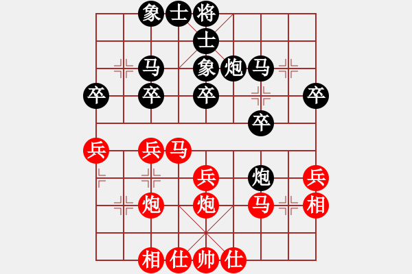 象棋棋譜圖片：牦牛(7級)-負(fù)-晉城吳軍波(4級) - 步數(shù)：30 