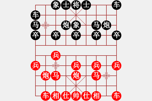 象棋棋譜圖片：哈哈[2449505605] -VS- 中國龍[657240561] - 步數(shù)：10 