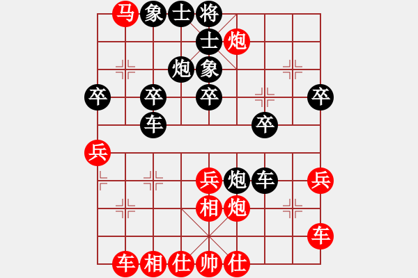 象棋棋譜圖片：葬心紅勝張愛國【仙人指路飛相對(duì)卒底炮】｛注｝ - 步數(shù)：40 