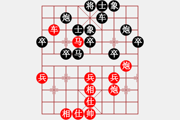 象棋棋譜圖片：打砣鐵(月將)-負-天邊一朵云(日帥) - 步數(shù)：40 