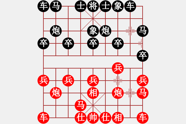 象棋棋譜圖片：潢川鮑AVS大師群樺(2013-9-26) - 步數：10 