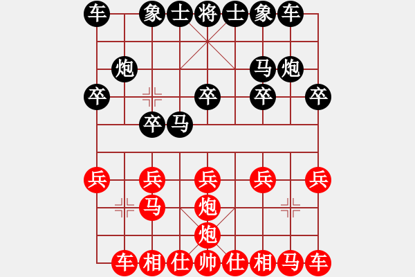 象棋棋譜圖片：11379局 A00--小蟲引擎24層 紅先勝 旋九專雙核-傻瓜 - 步數(shù)：10 