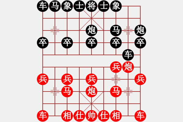 象棋棋谱图片：刘永富 和 韩勇 - 步数：10 