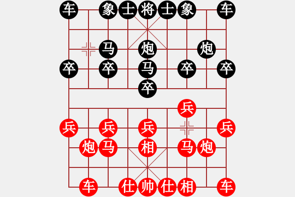 象棋棋谱图片：刘立山先和许国义 - 步数：10 