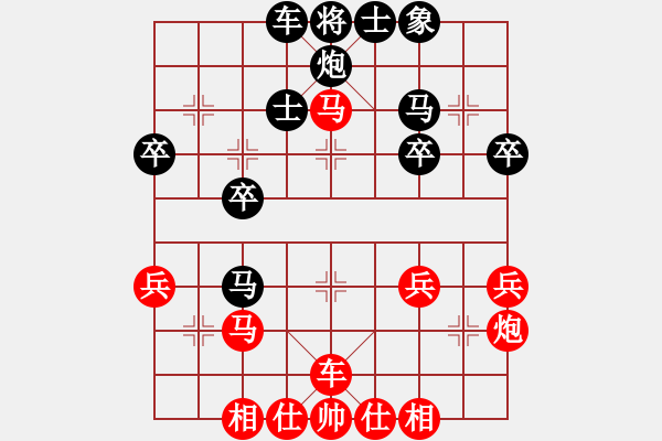 象棋棋譜圖片：三5 崇川區(qū)謝覺一先負河北侯文博 - 步數(shù)：40 