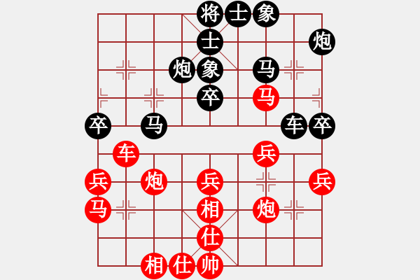 象棋棋譜圖片：棋俠王小丫(9段)-負(fù)-三將就餐好(9段) - 步數(shù)：40 