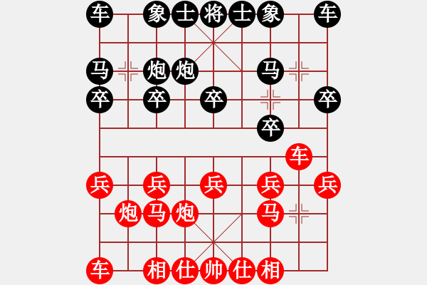 象棋棋譜圖片：孔羅合璧(先和)象棋巫師(大師級) - 步數：10 