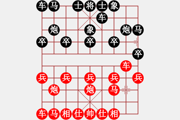 象棋棋譜圖片：魚蛋(7段)-和-去棋中論壇(月將) - 步數(shù)：10 