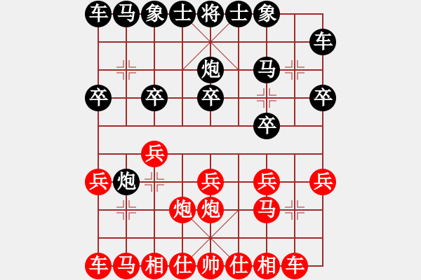 象棋棋譜圖片：20100225 1429 告別弈天棋帥-zxc[596471415齊天大圣] - 步數(shù)：10 