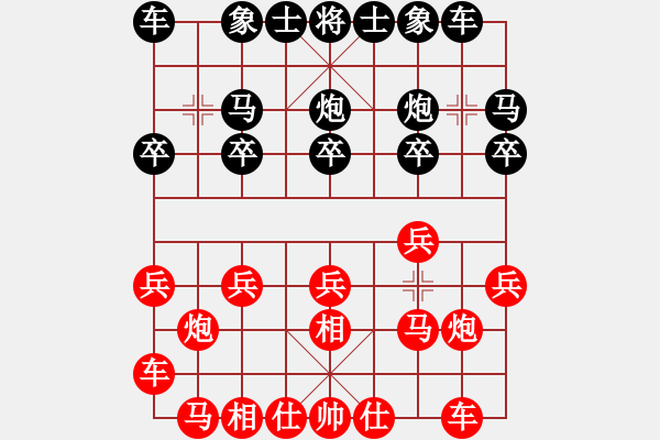 象棋棋谱图片：2020.1.22.3好友十分钟后胜徐小龙 - 步数：10 