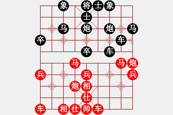 象棋棋譜圖片：楊明后手勝網友（68） - 步數：30 